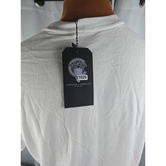 Crooks & Castles White Graphic T-Shirt Size Medium NWT - Picture 10 of 11